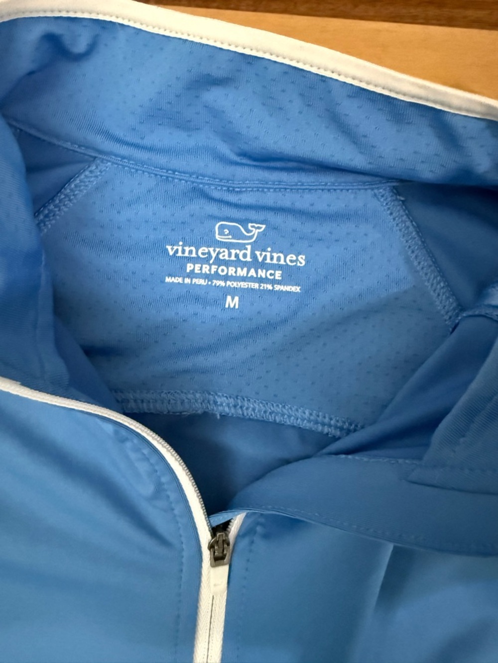 Vineyard Vines Blue Performance Quarter-Zip - Picture 2 of 2